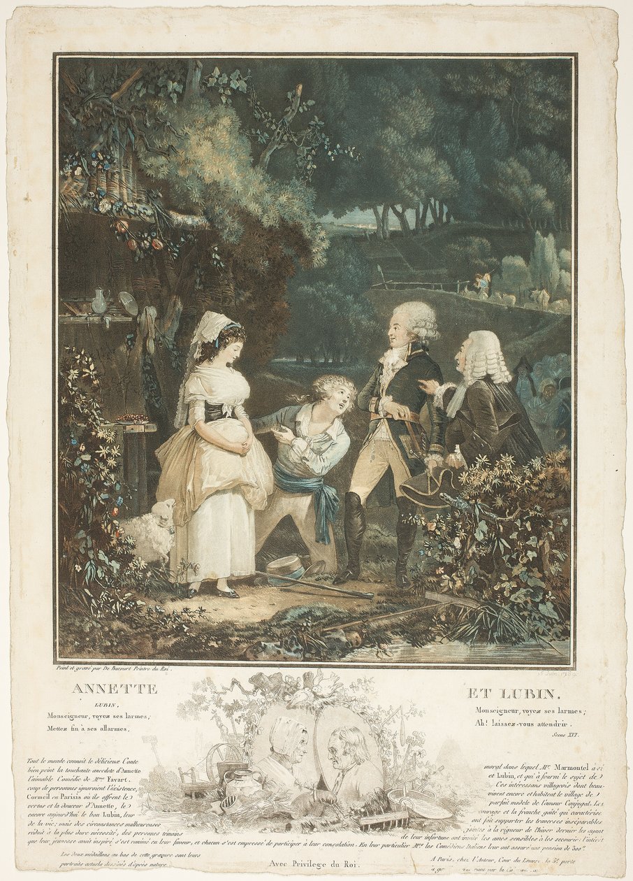 Annette und Lubin von Philibert Louis Debucourt