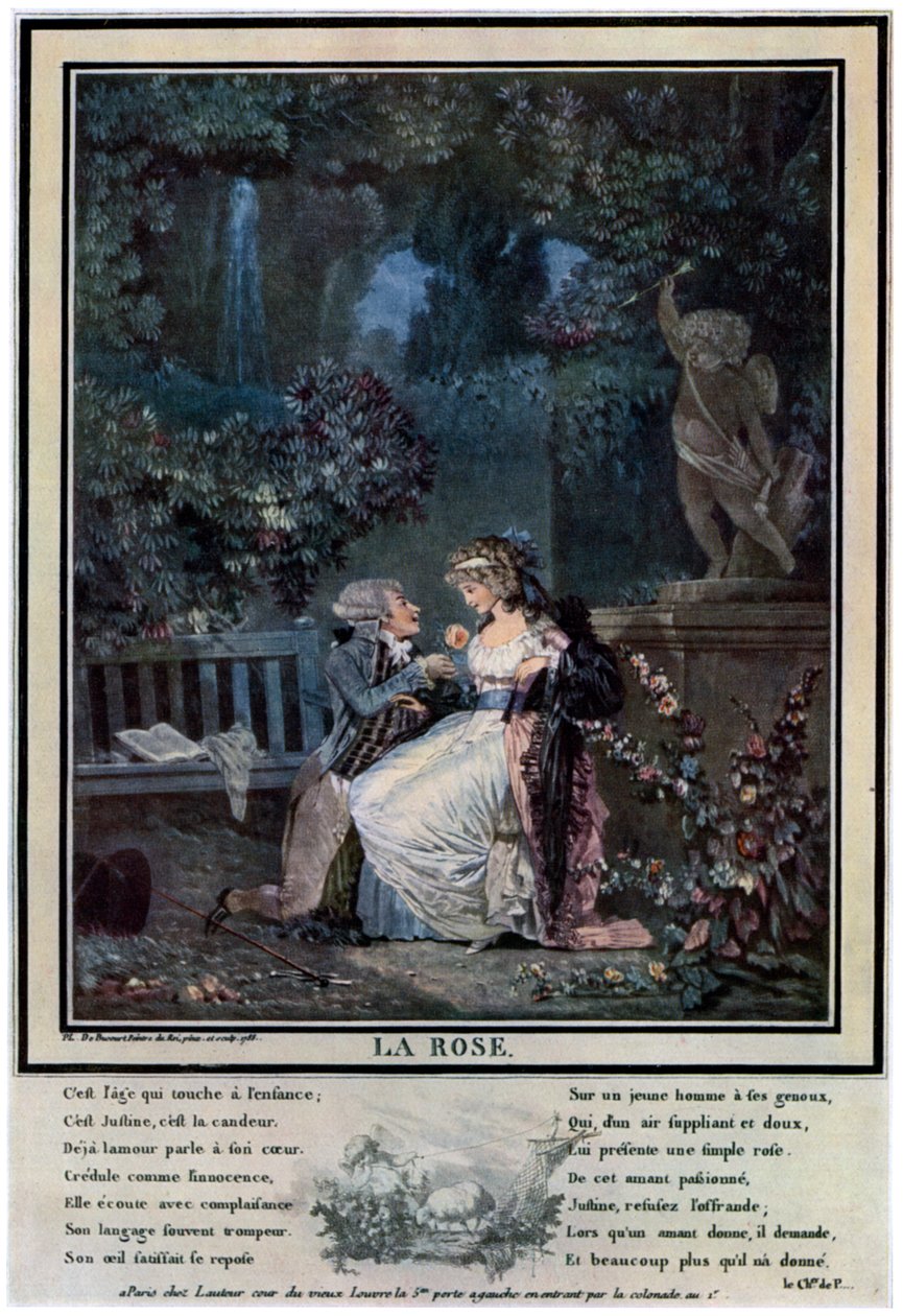 Die Rose, 1788 1931 von Philibert Louis Debucourt
