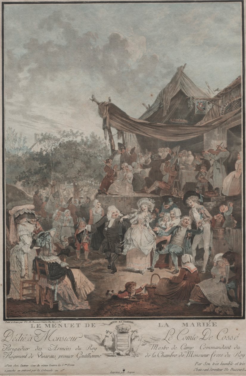 Le Menuet de la Mariée, 1786 von Philibert Louis Debucourt