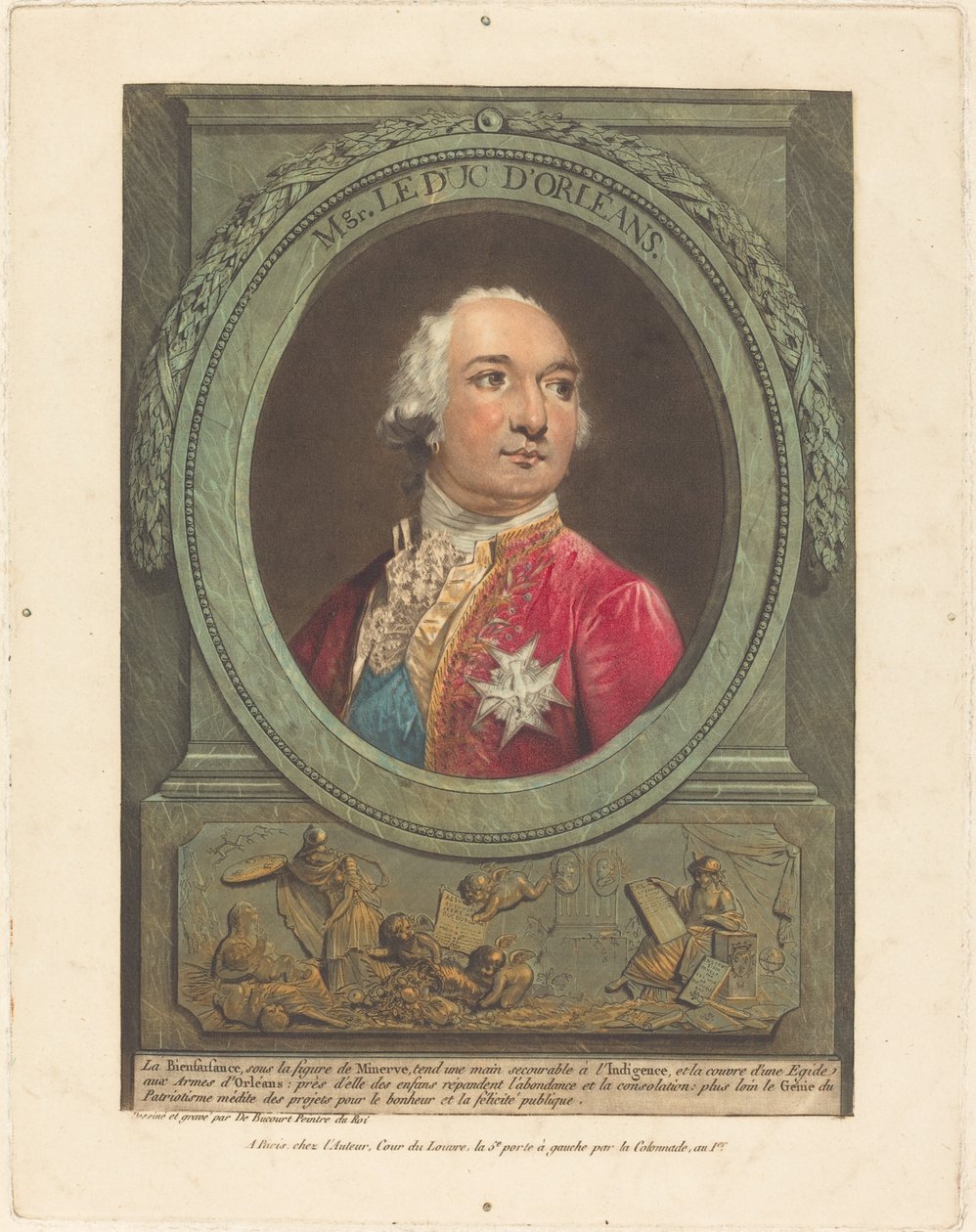 Mgr. Der Herzog von Orléans von Philibert Louis Debucourt