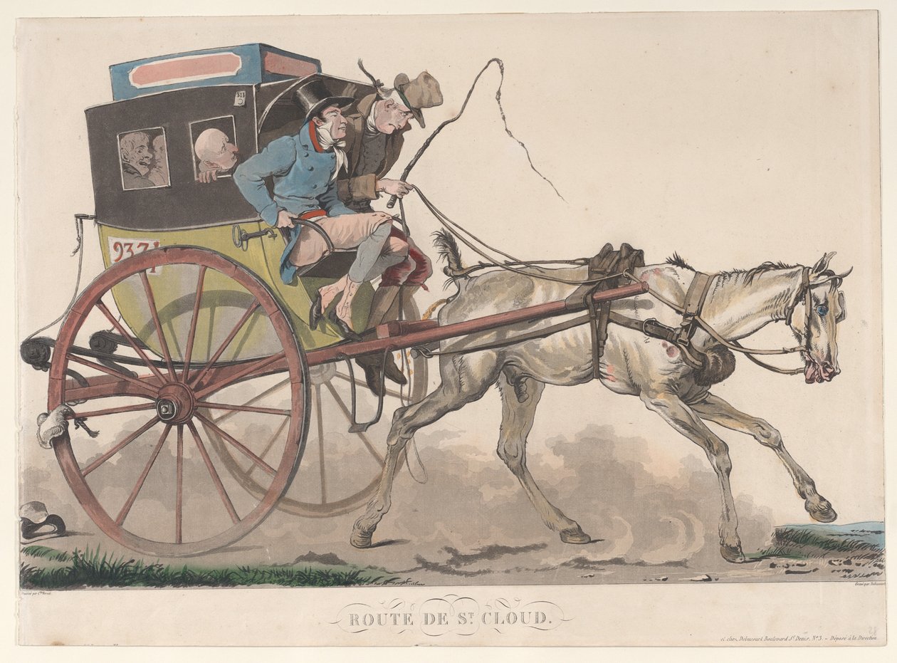 Route de St. Cloud von Philibert Louis Debucourt