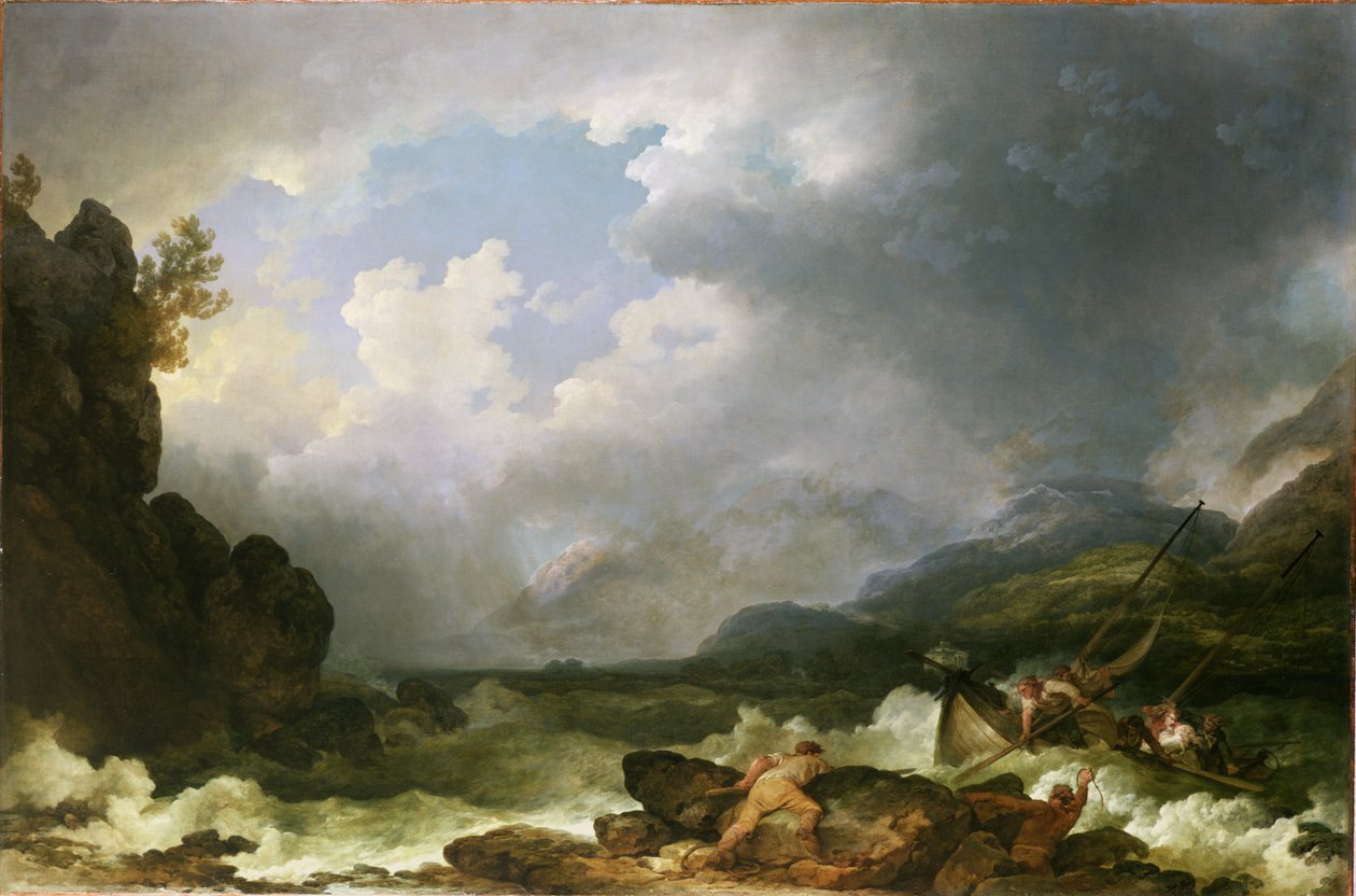 Belle Isle Windermere in einem Sturm von Philippe Jacques de Loutherbourg