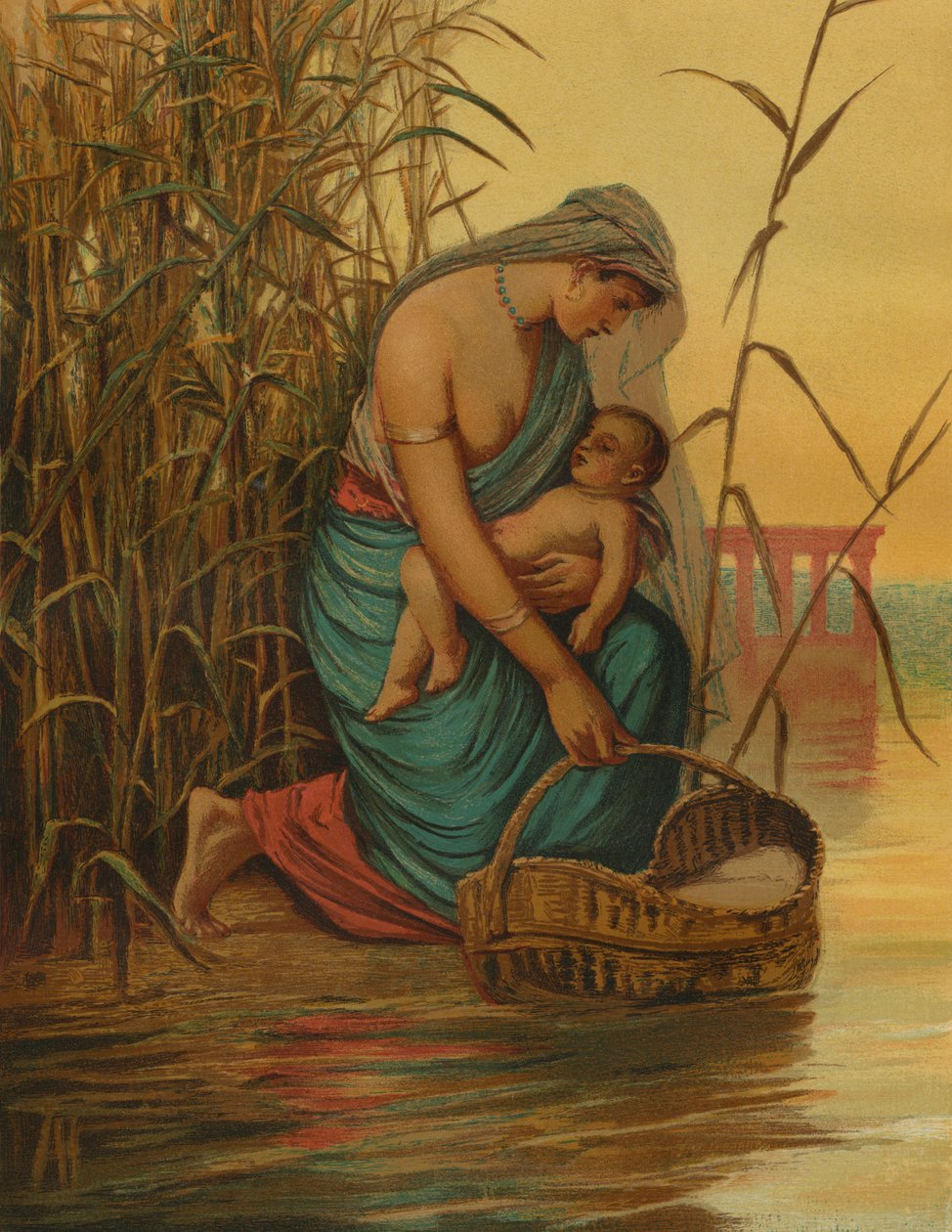 Der Säugling Moses und seine Mutter von Philip Richard Morris