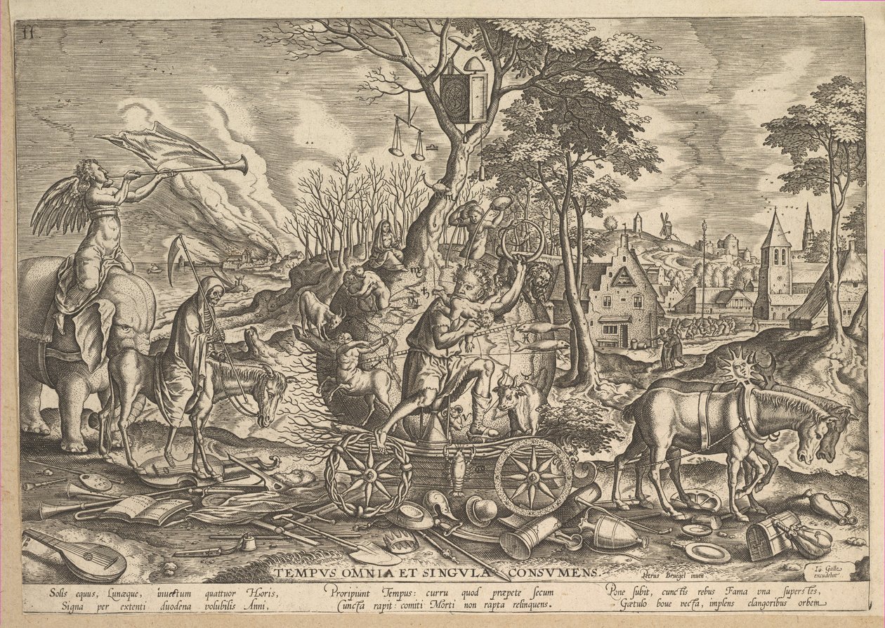 Der Triumph der Zeit, 1574 von Philip Galle