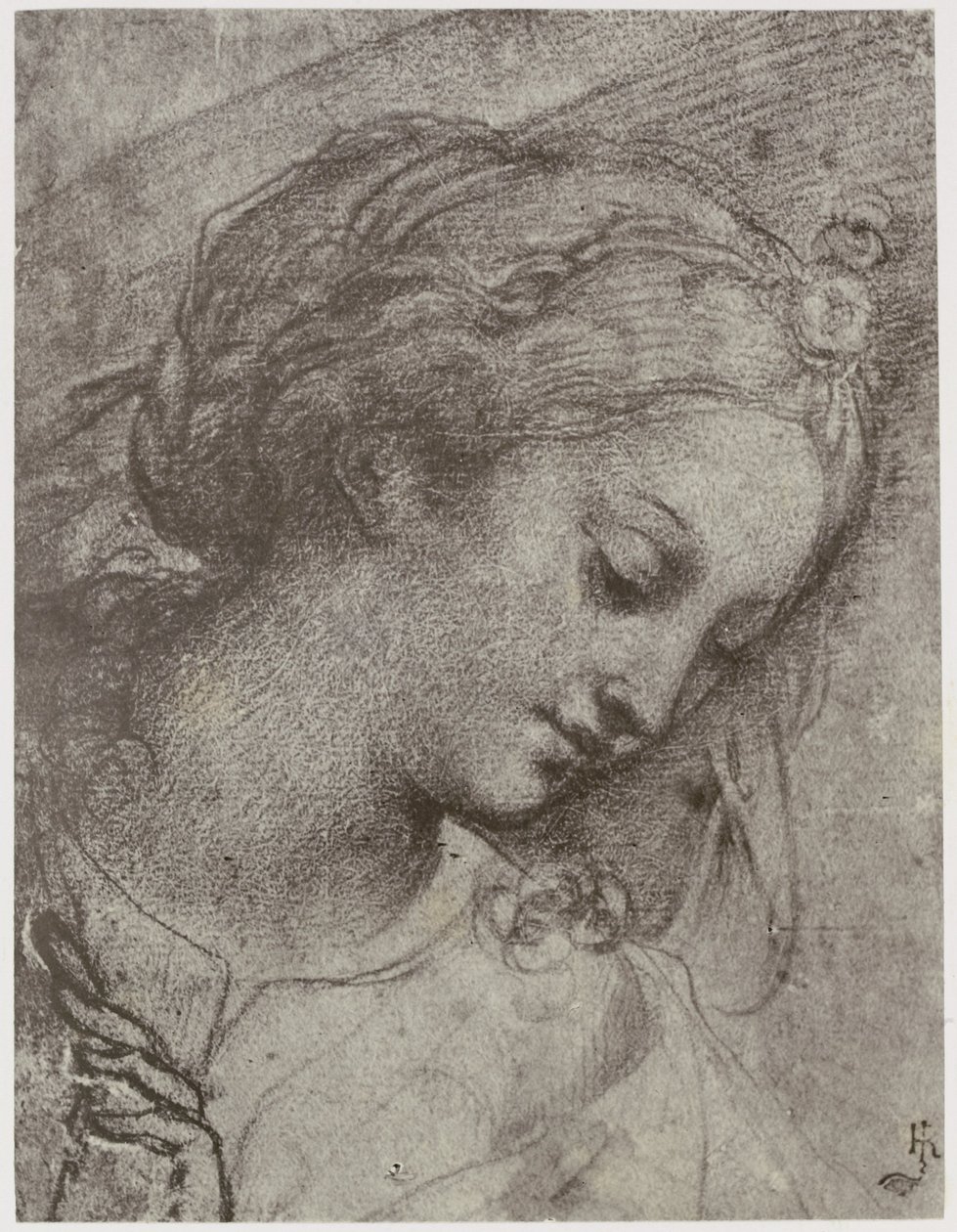 Carlo Dolci, Kopf der Jungfrau von Philip Henry Delamotte
