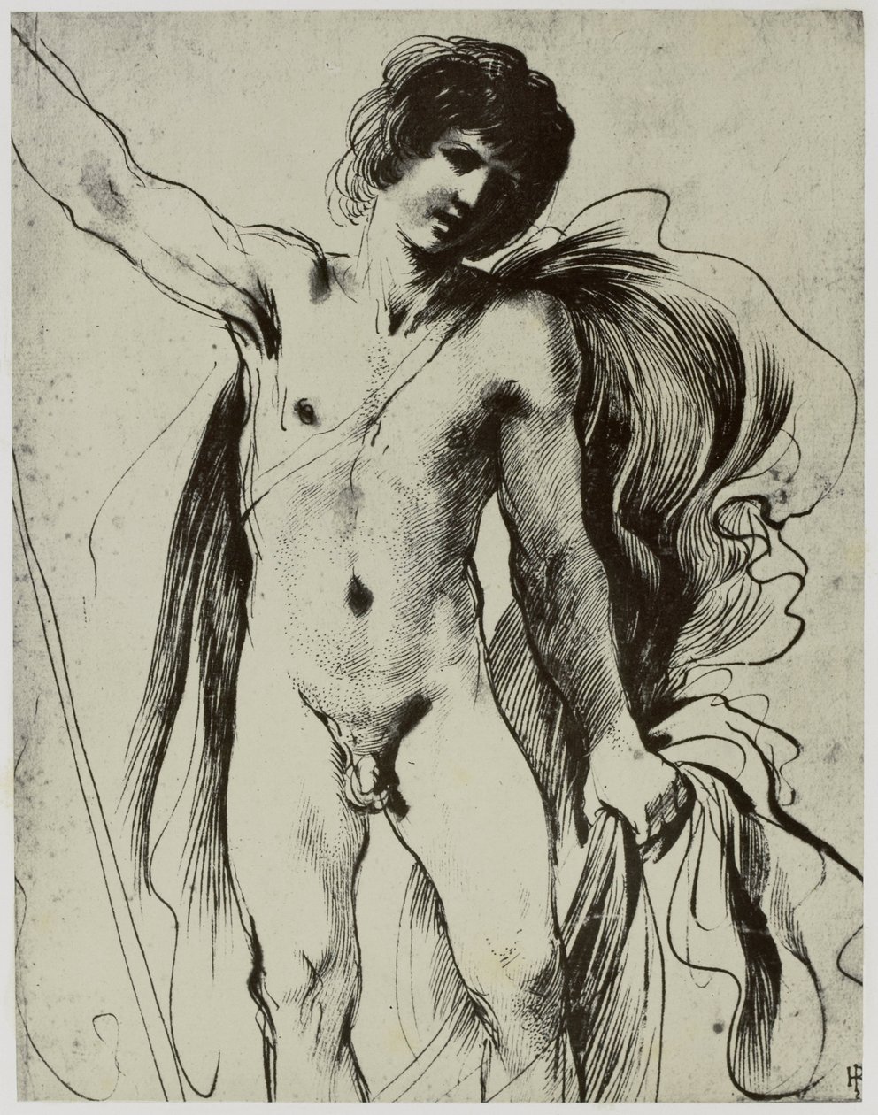 Guercino, Ein Jüngling von Philip Henry Delamotte