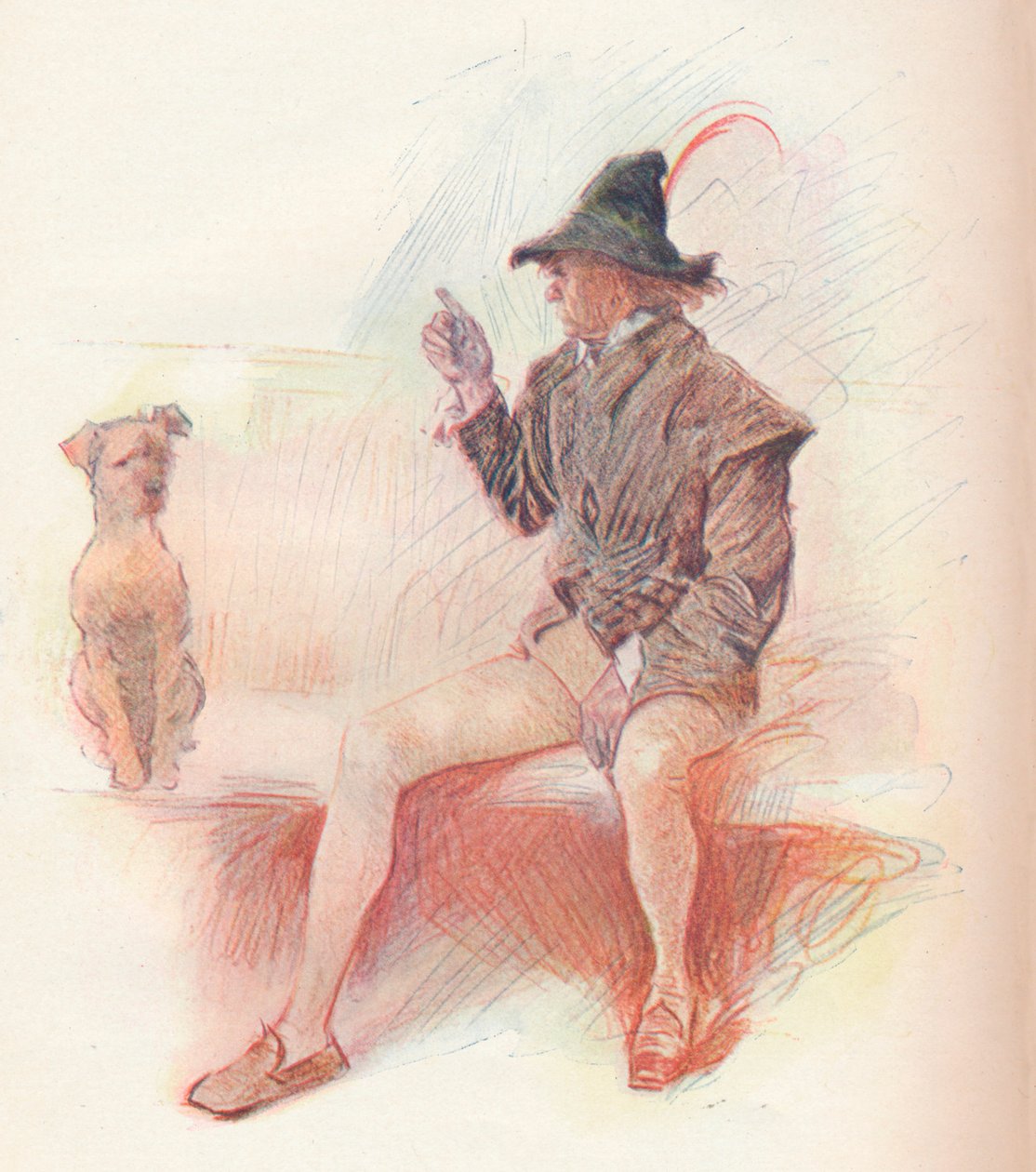 Launce und sein Hund, 1903 von Philip William May