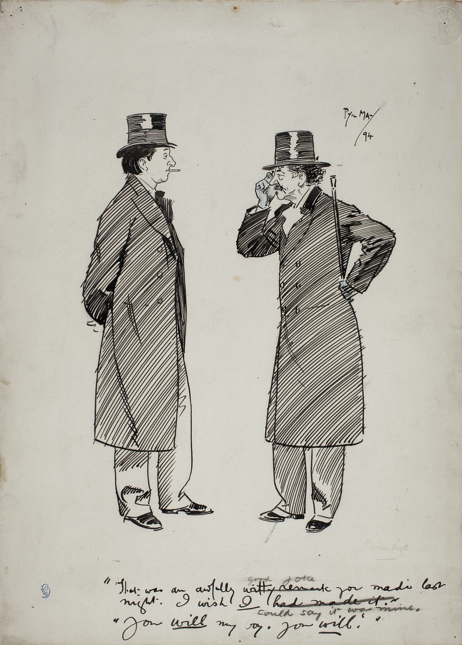 Oscar Wilde und Whistler von Philip William May