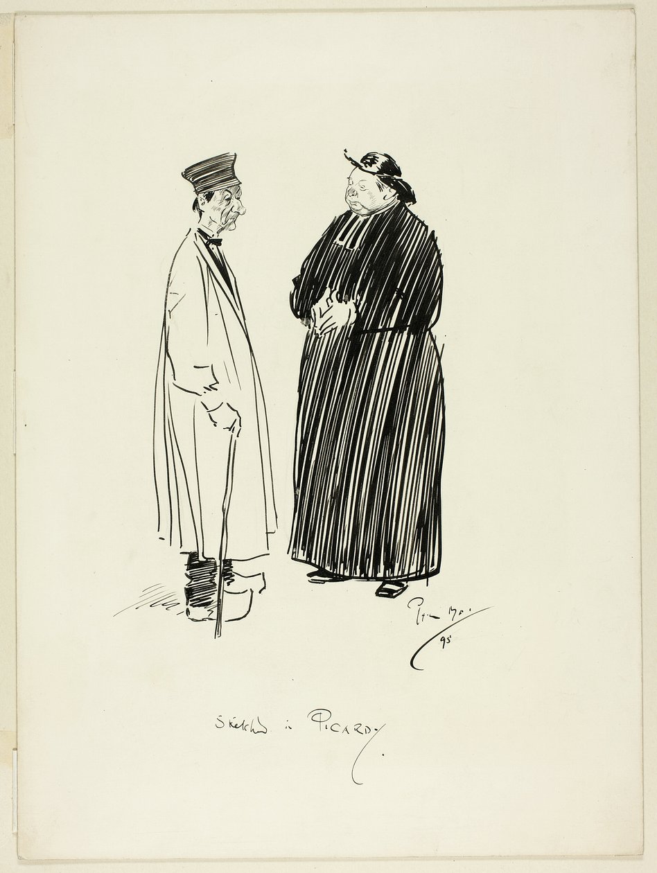 Skizze in der Picardie von Philip William May