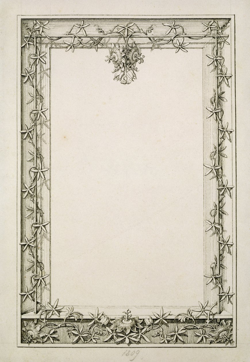 Dekorativer Rand, 1809 von Philipp Otto Runge