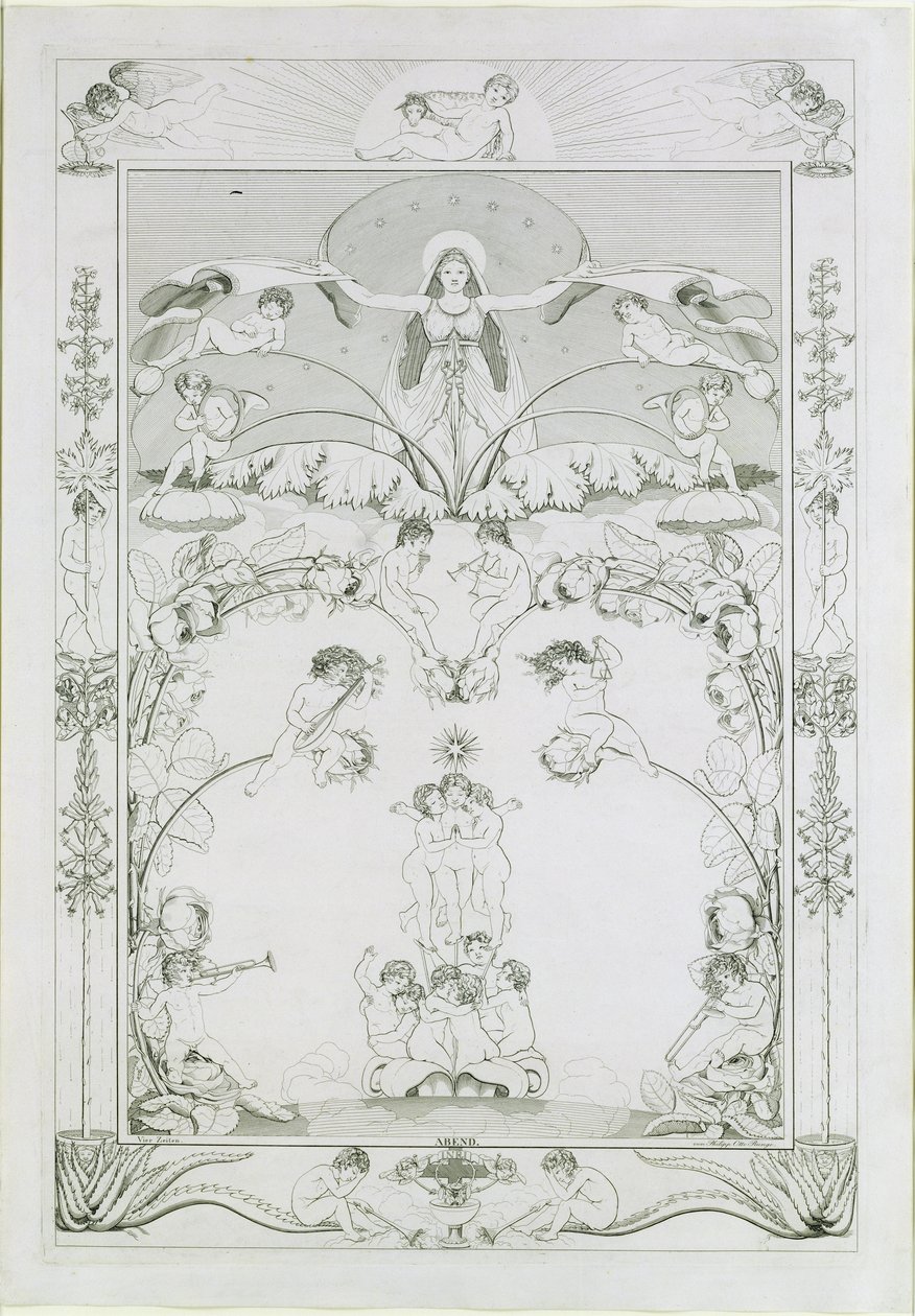Abend, 1805 von Philipp Otto Runge