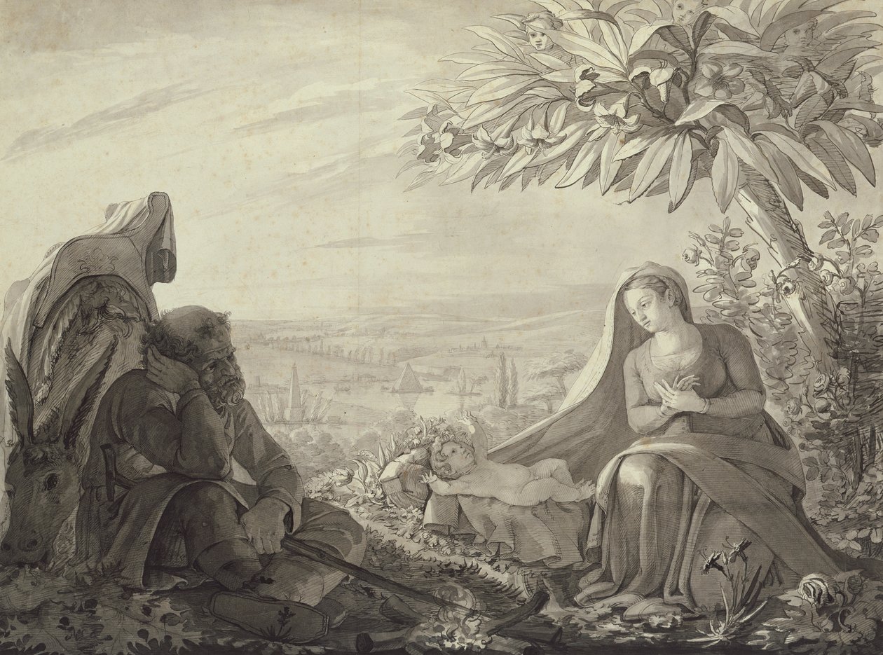 Ruhe auf der Flucht nach Ägypten, 1805 von Philipp Otto Runge