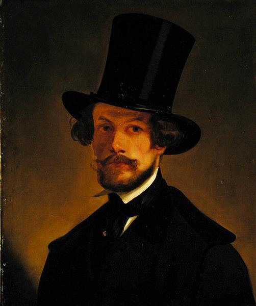 Selbstporträt, ca. 1845 von Philipp Wirth