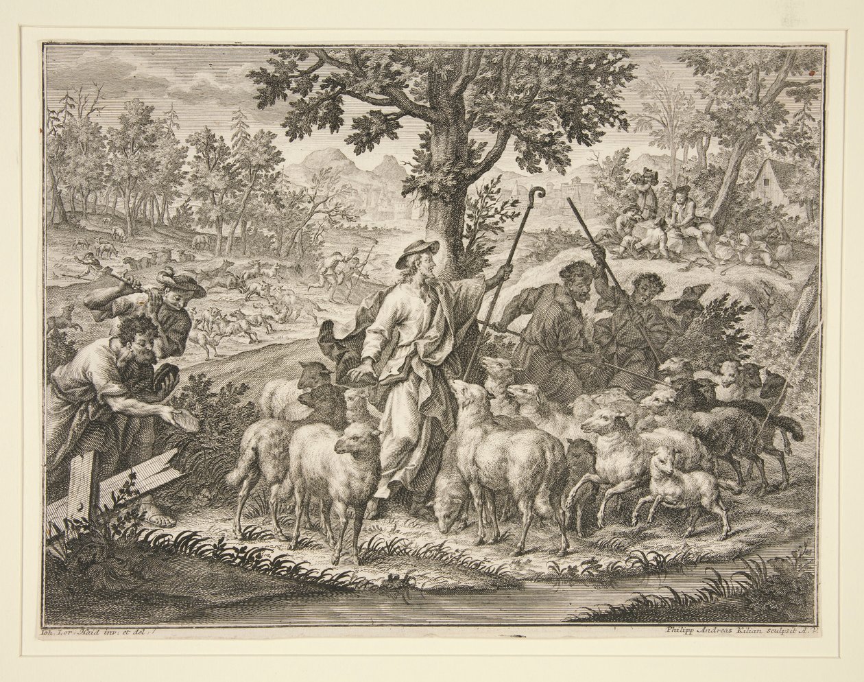 Christus als Hirte von Philipp Andreas Kilian