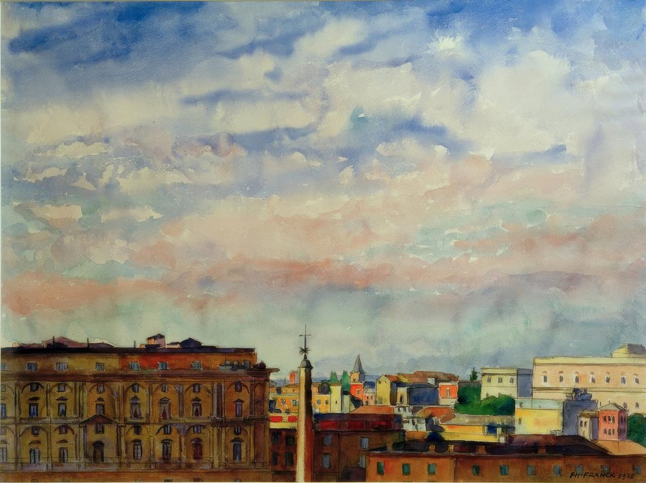 Wolken über Rom von Philipp Franck