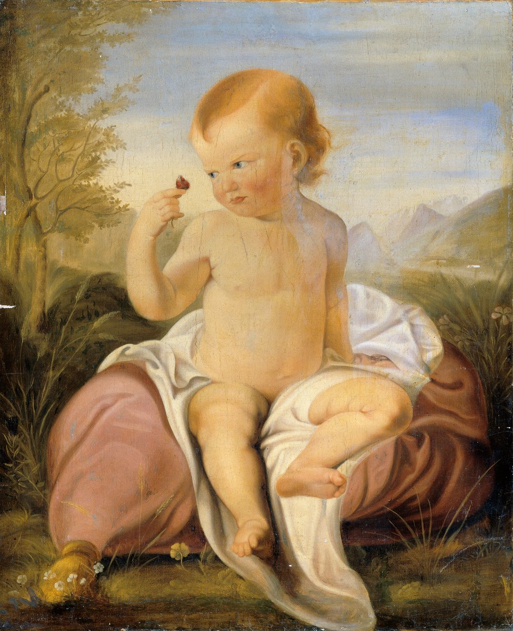 Kind mit Wickenblüte von Philipp Otto Runge