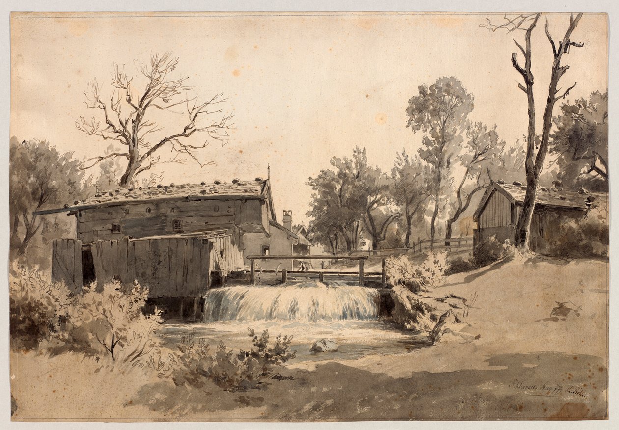 Mühle am Bach bei Schliersee von Philipp Röth