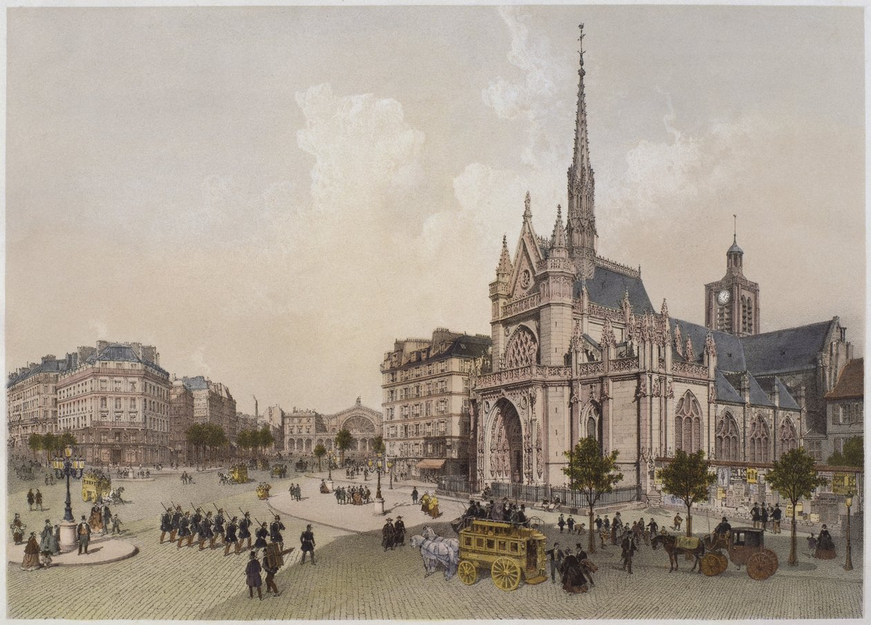 Kirche St. Laurent, Paris, Illustration aus 