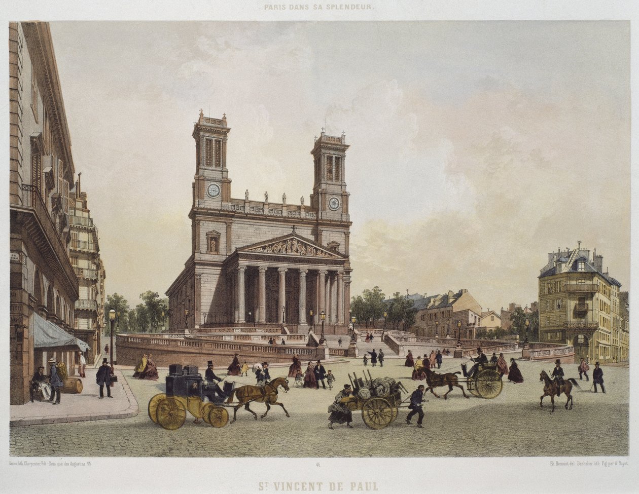 Kirche St. Vincent de Paul, Paris, Illustration aus 