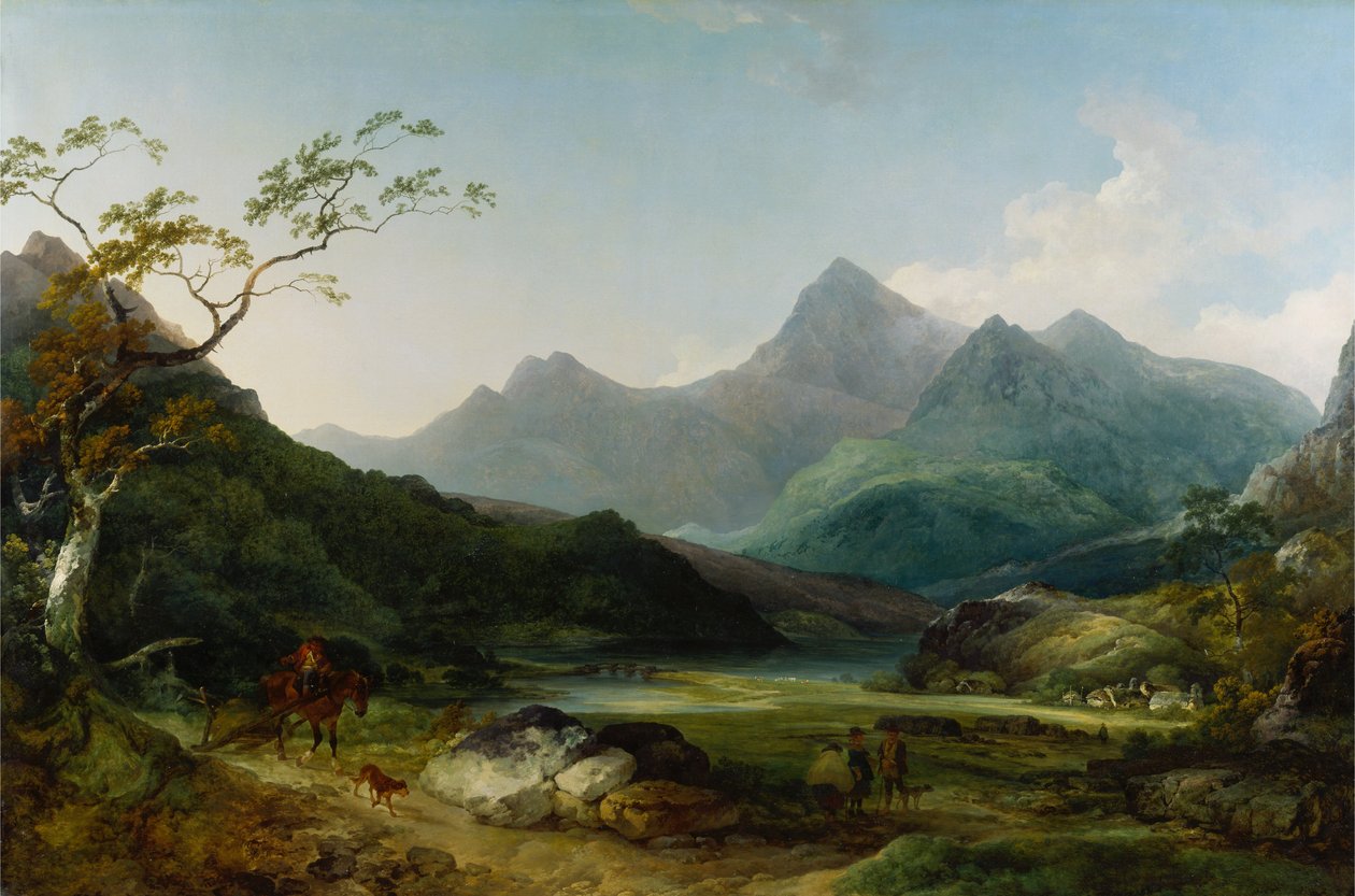 Snowdon von Capel Curig von Philippe Jacques de Loutherbourg