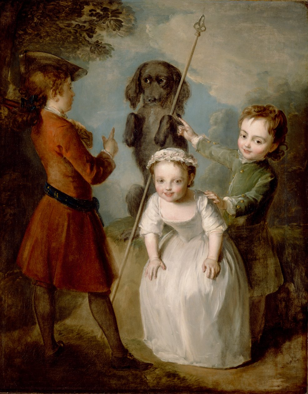 Soldatenspiel, ca. 1743 von Philippe Mercier