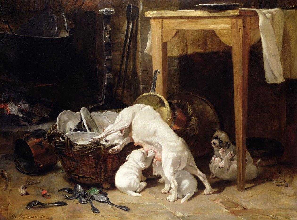 Jeder für sich, 1864 von Philippe Rousseau