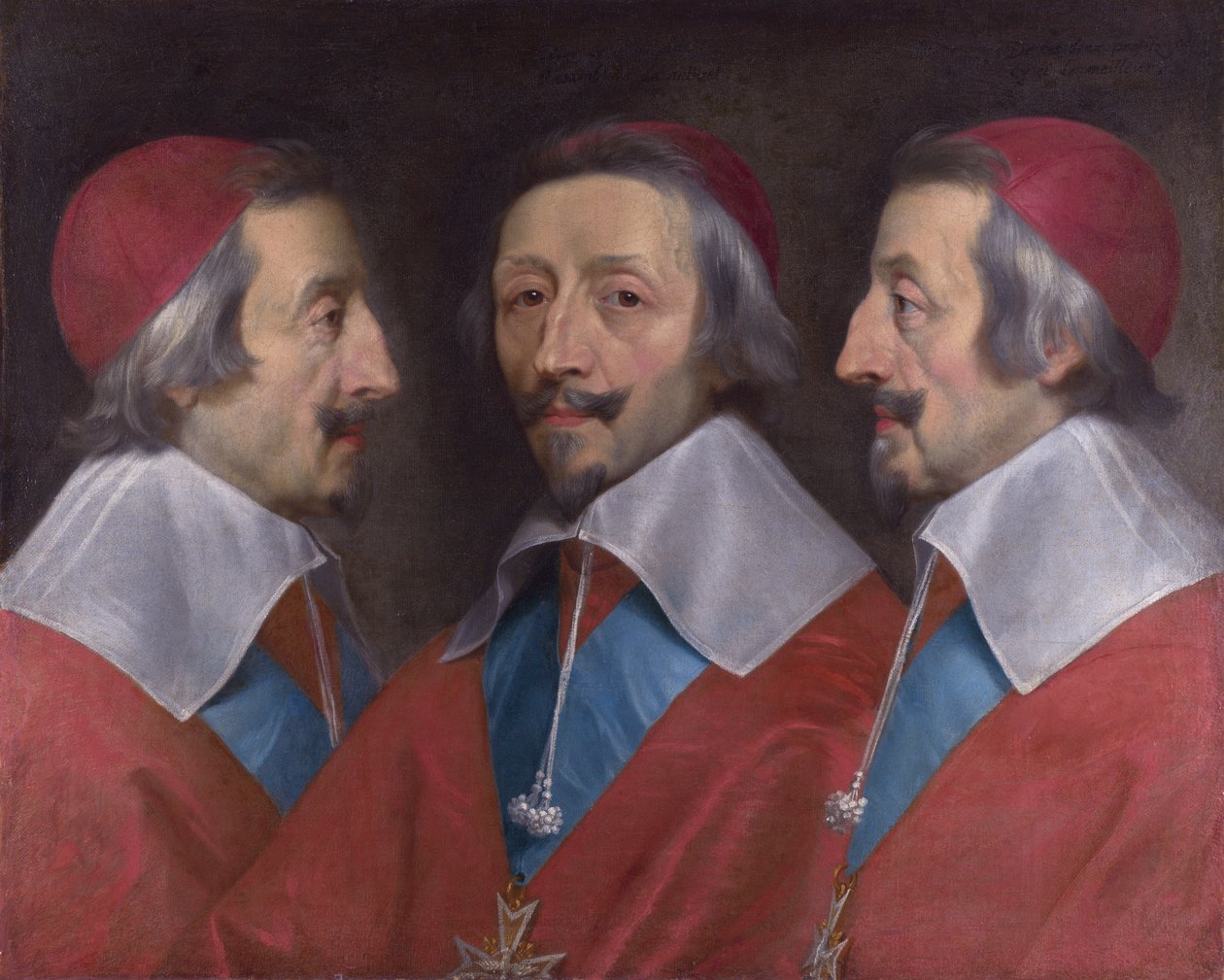 Dreifachporträt von Kardinal de Richelieu von Philippe de Champaigne