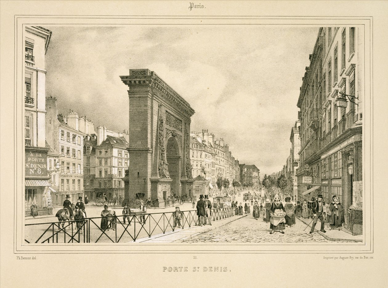 Porte St. Denis von Philippe (after) Benoist