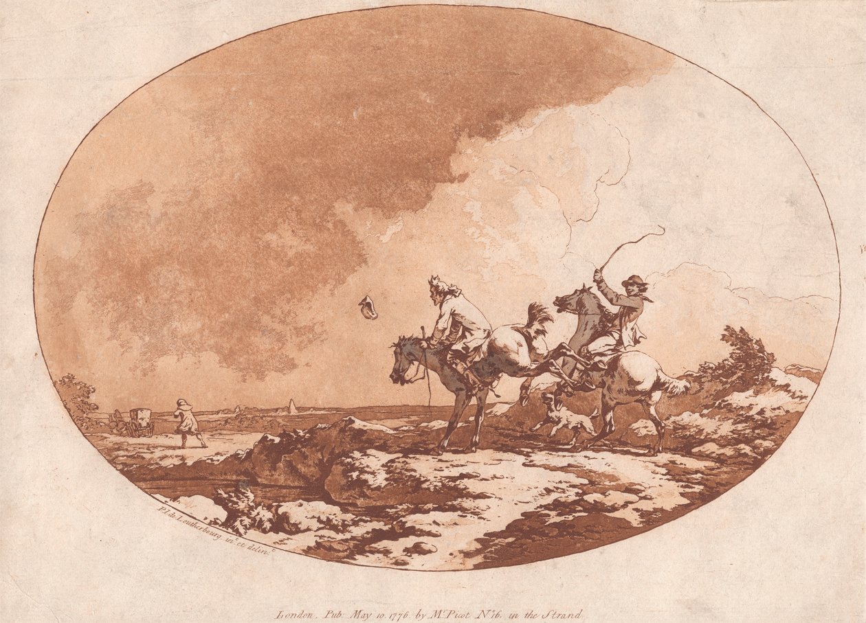 Ein windiger Tag von Philippe Jacques de Loutherbourg