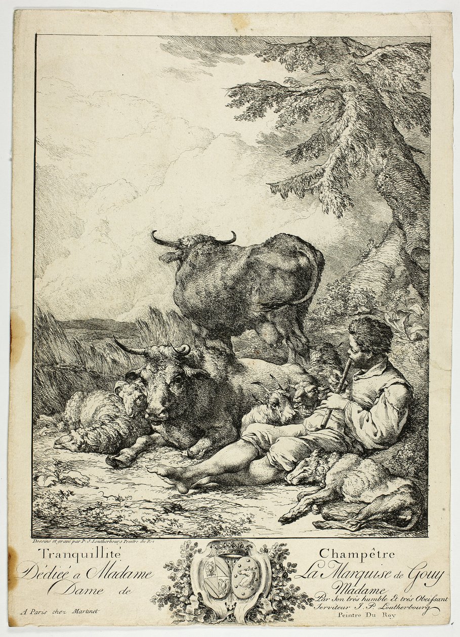 Ruhiger Bauer von Philippe Jacques de Loutherbourg II