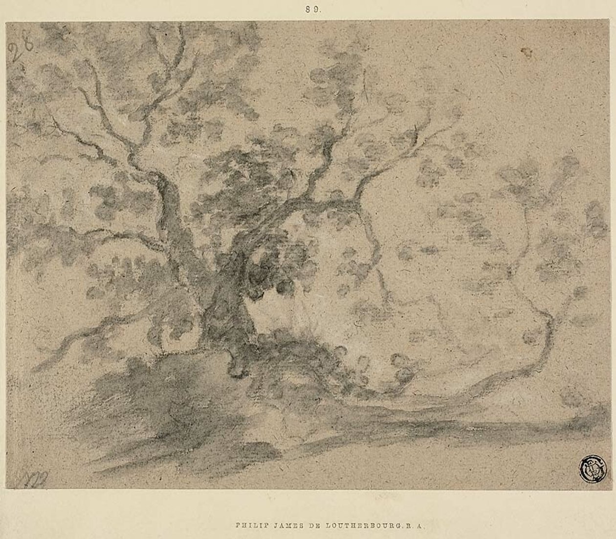 Bäume von Philippe Jacques de Loutherbourg II