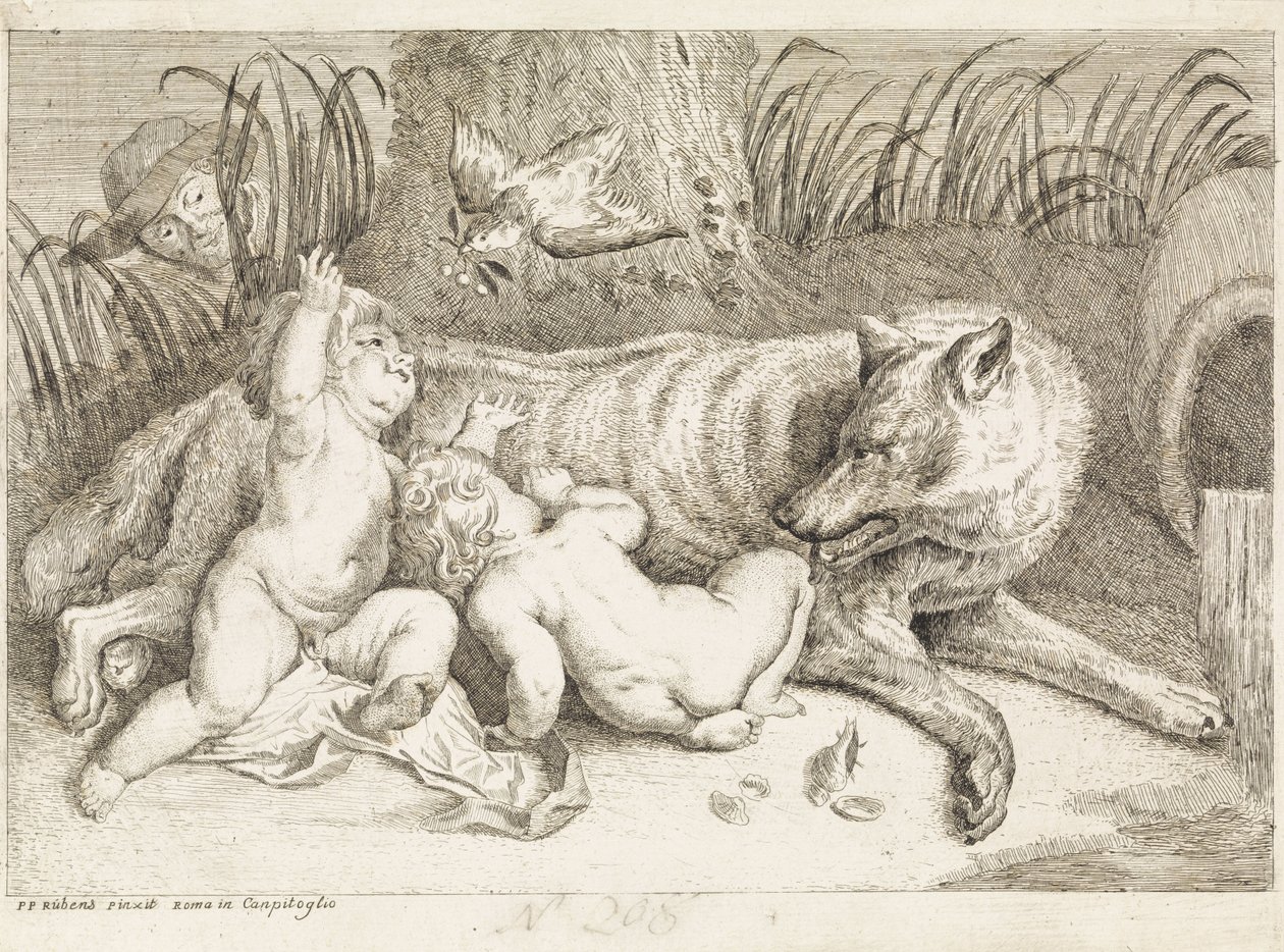 Romulus und Remus von Philippe Lambert Joseph Spruyt