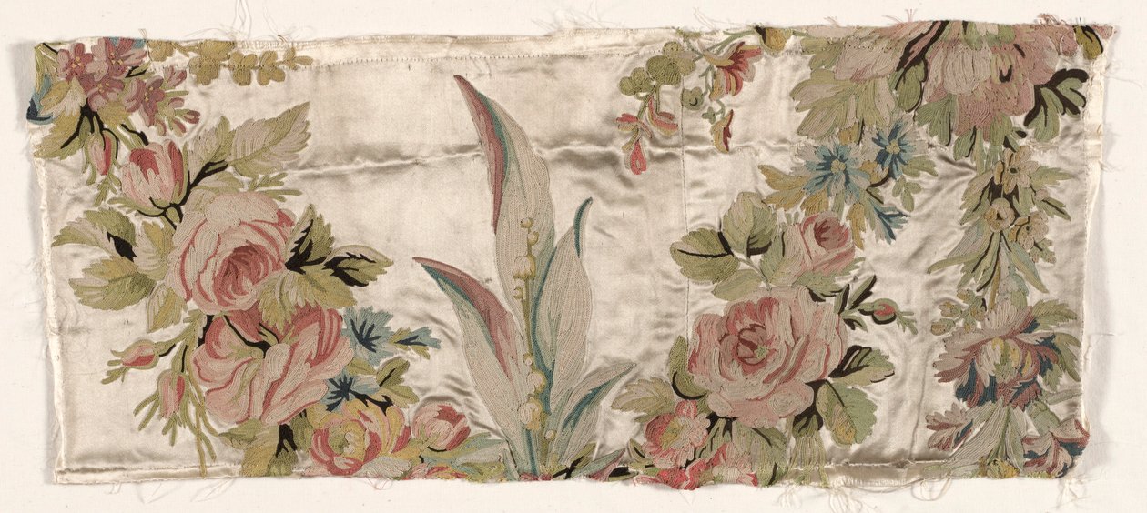 Bettdeckenfragment, um 1760-1770 von Philippe de Lasalle