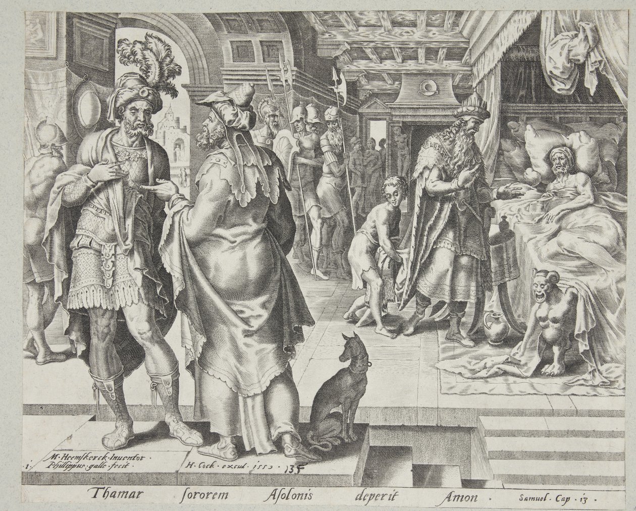 Jonadab berät Amnon von Philips Galle