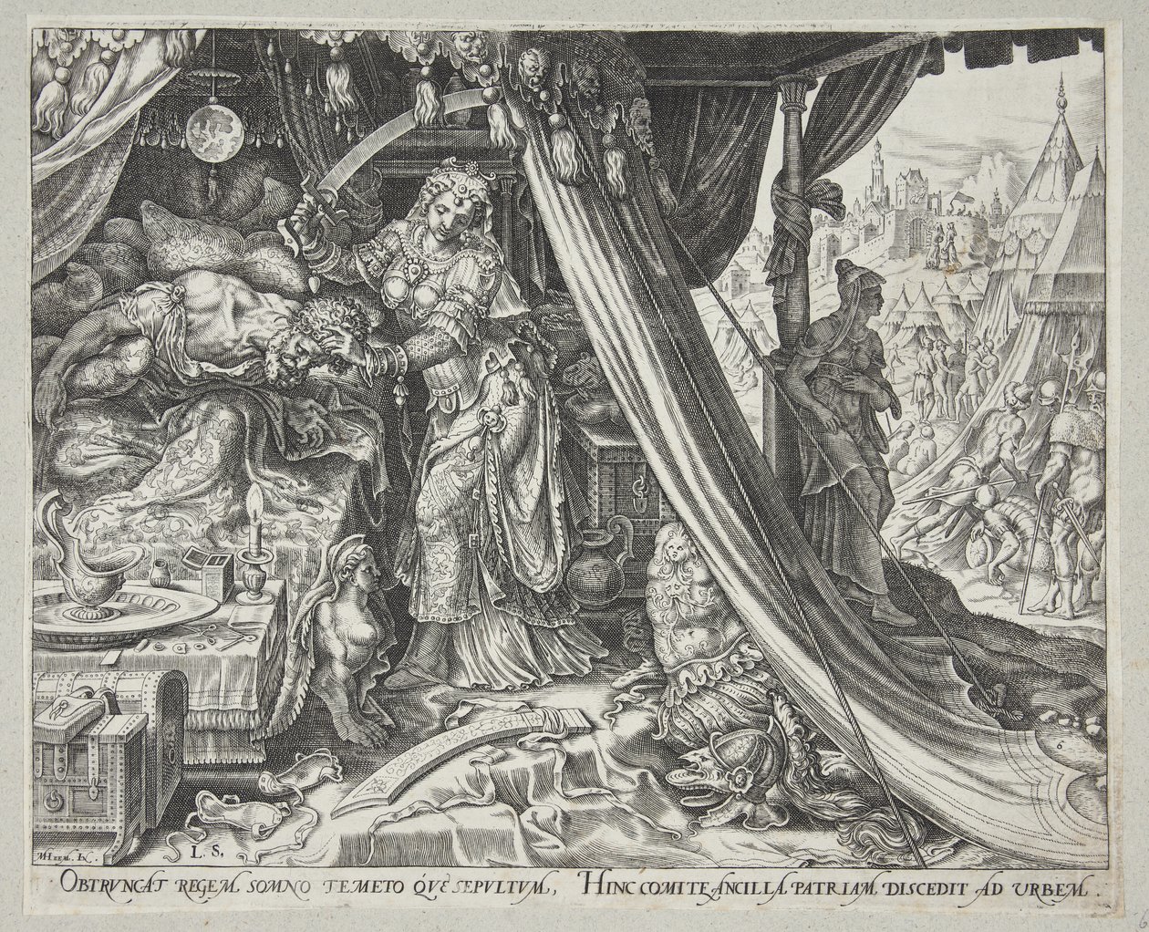 Judith tötet Holofernes von Philips Galle