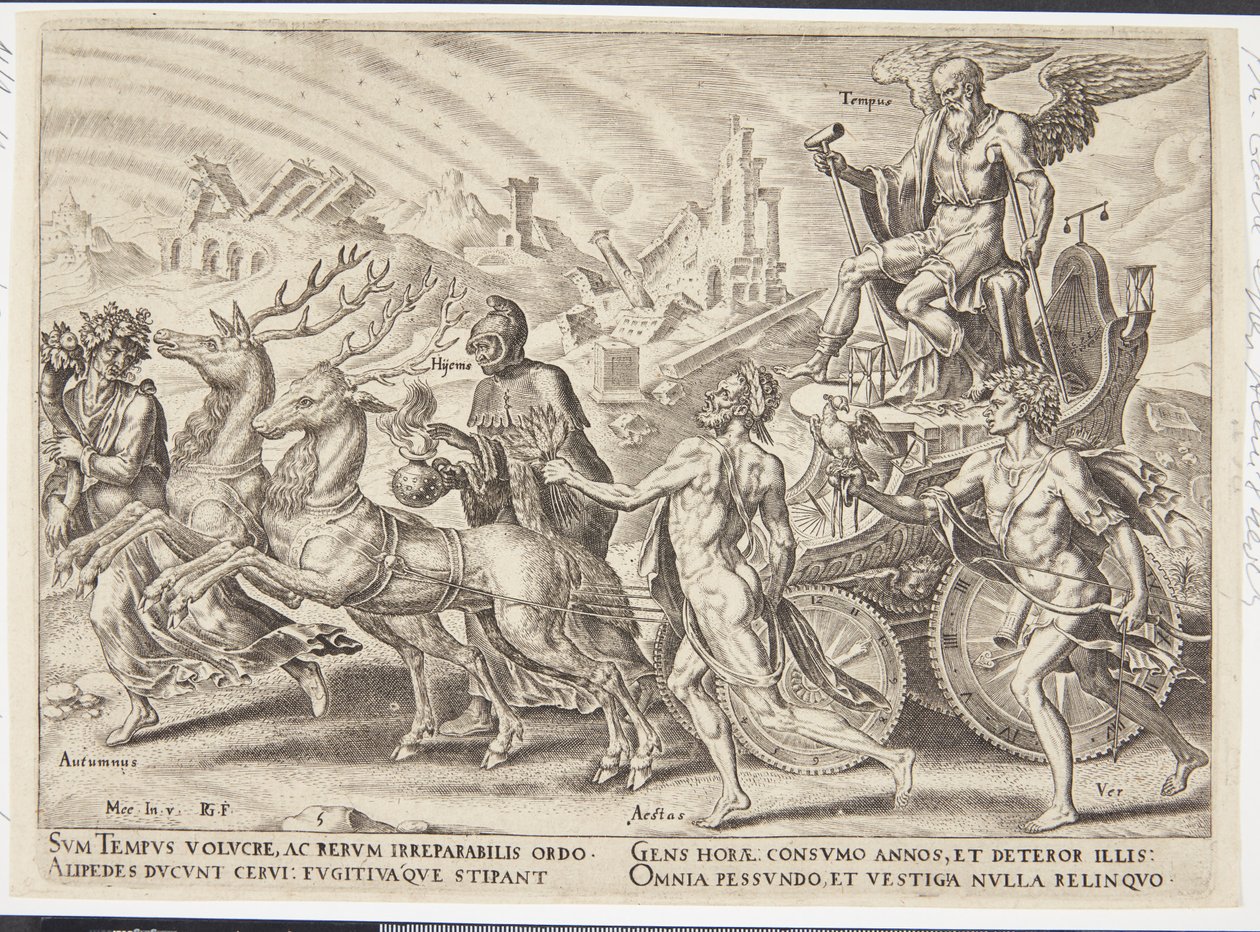Der Triumph der Zeit von Philips Galle
