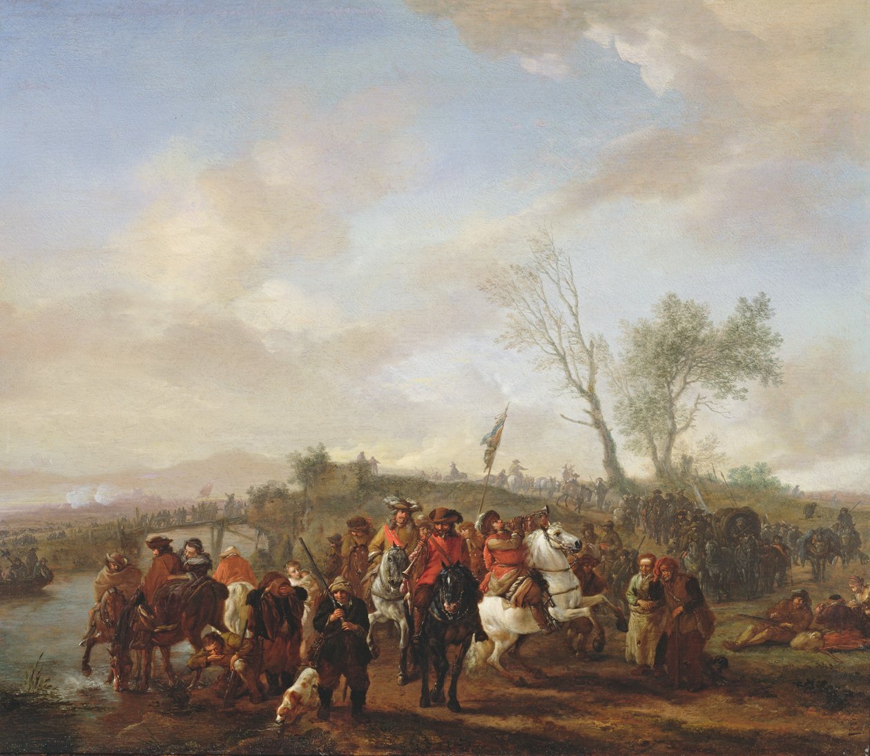 Eine Armee auf dem Marsch von Philips Wouwerman