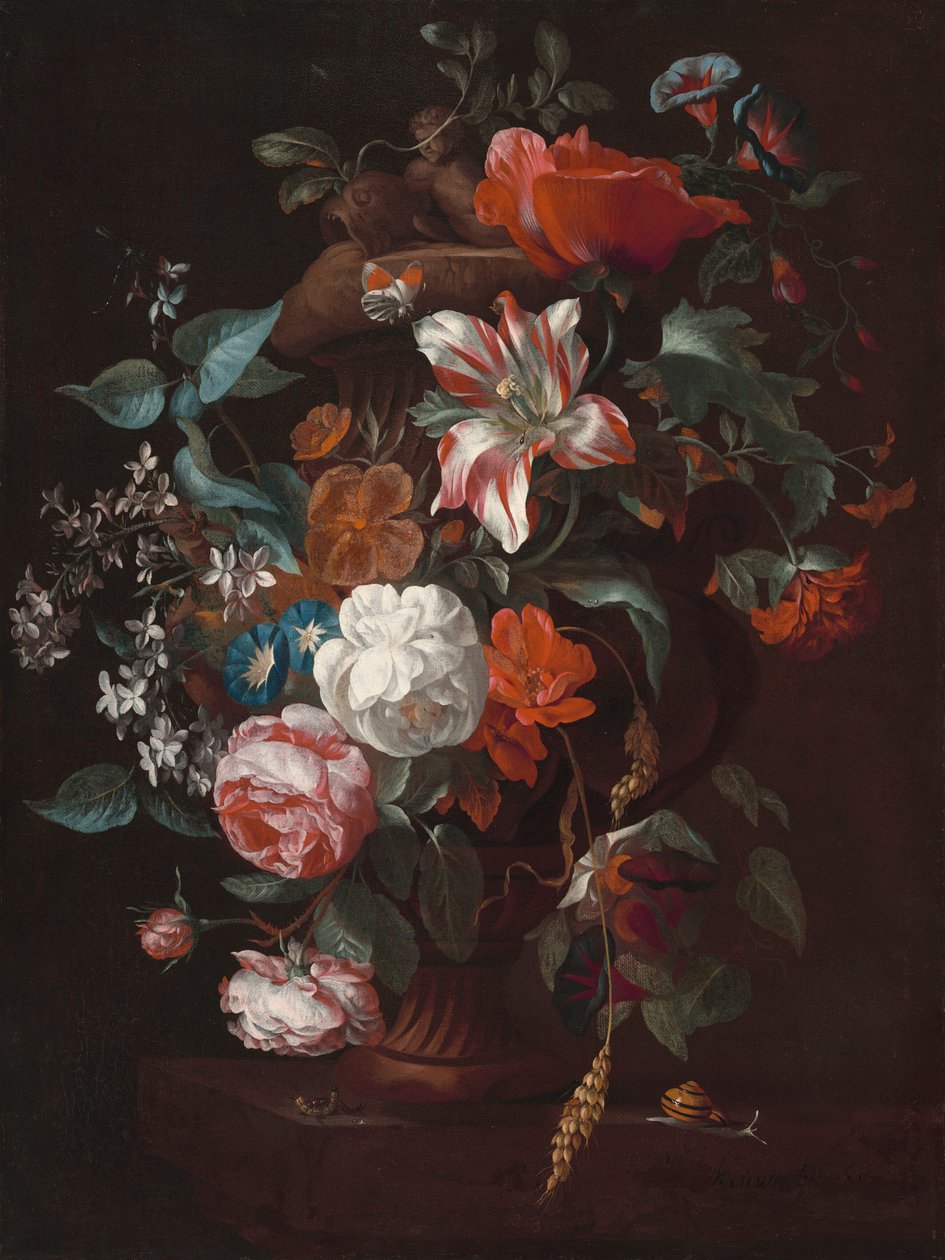 Blumen in einer Vase, ca. 1700 von Philips van Couwenbergh