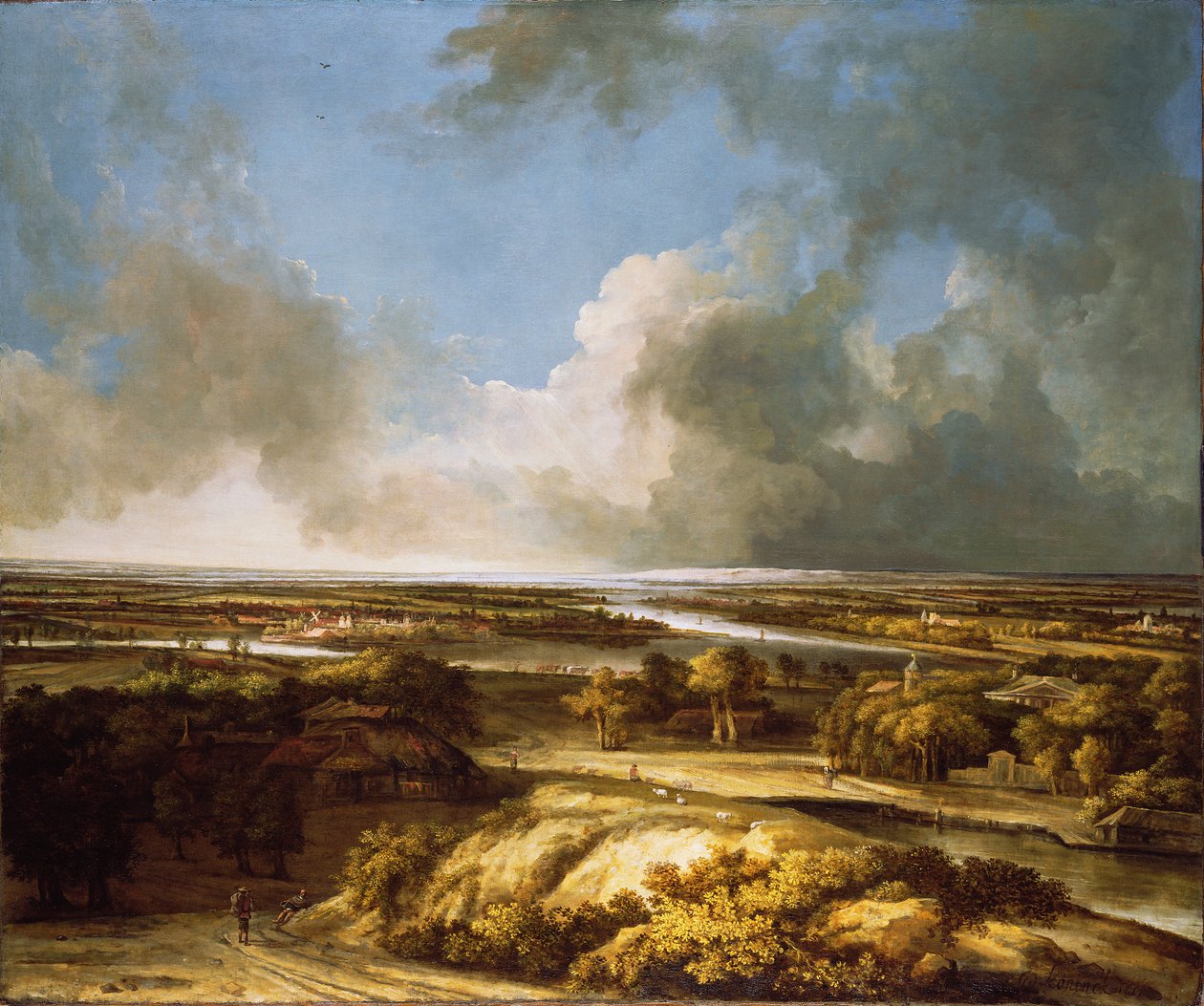 Eine Panoramalandschaft, 1665 von Phillips de Koninck