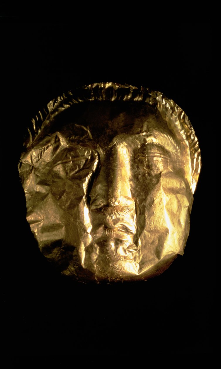 Totenmaske, 5.-4. Jahrhundert v. Chr. von Phoenician Phoenician