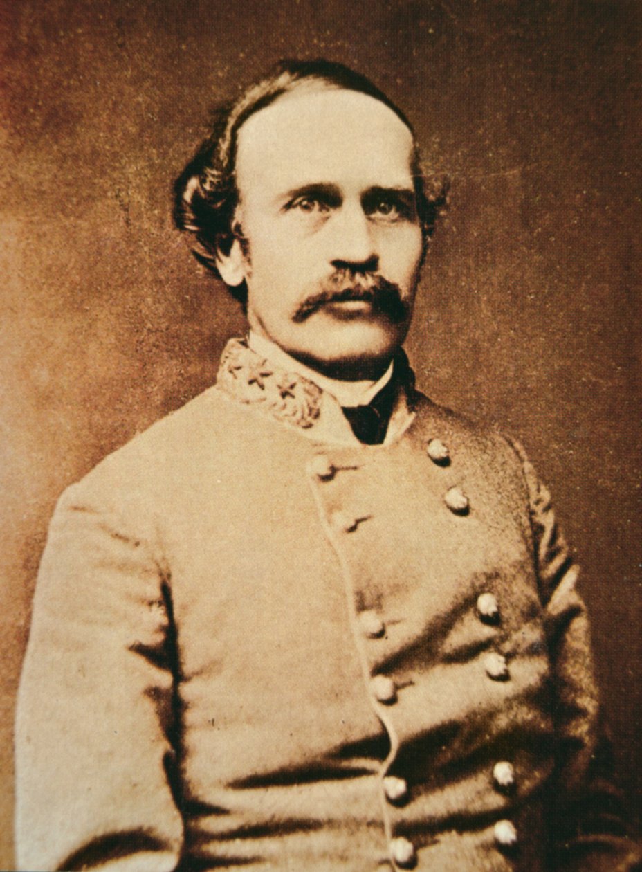 Porträt von Bushrod Johnson von Photographer American