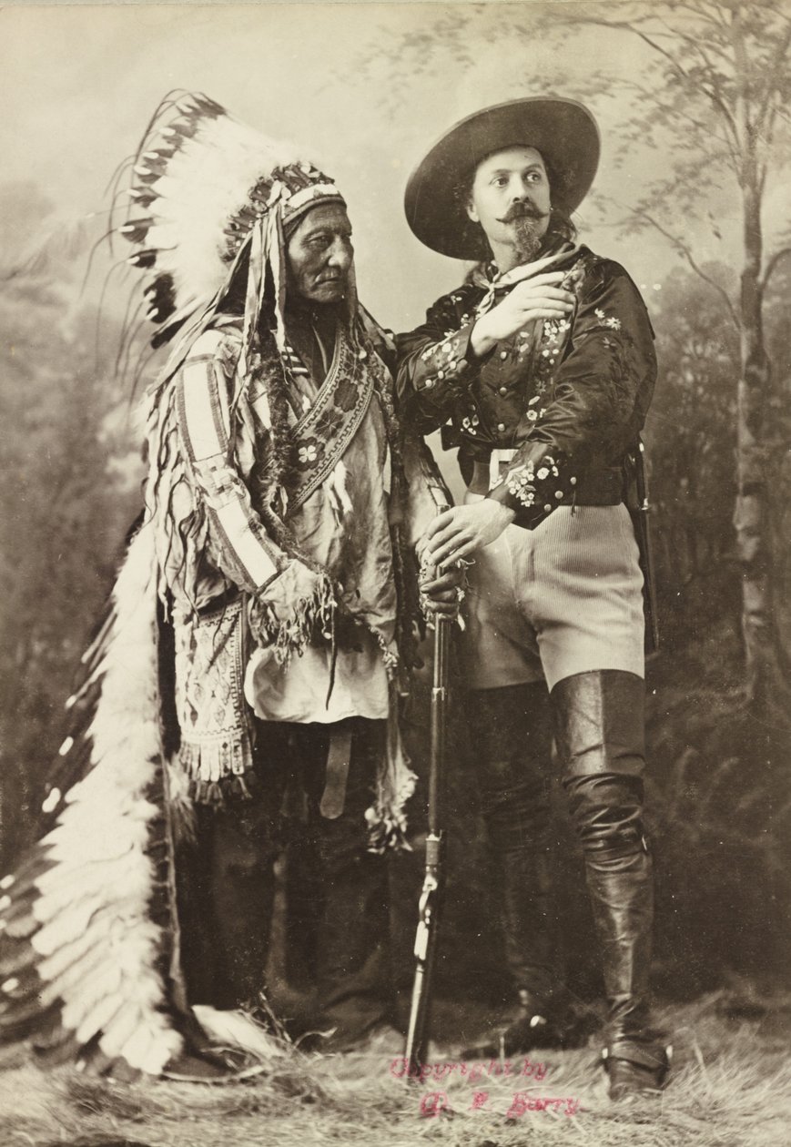Sitting Bull und Buffalo Bill von Photographer Canadian