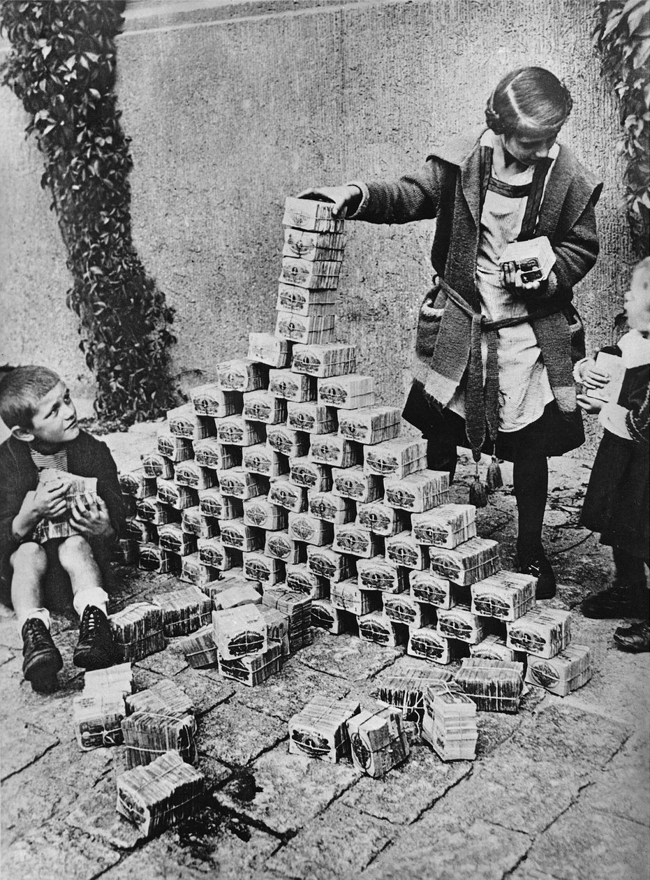 Hyperinflation der deutschen Währung von Photographer German