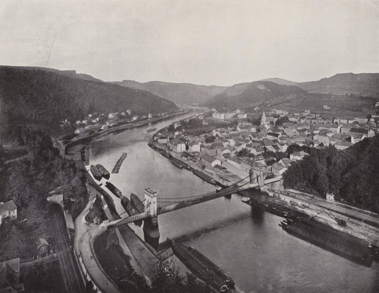 Panorama von Tetschen von Photographer German