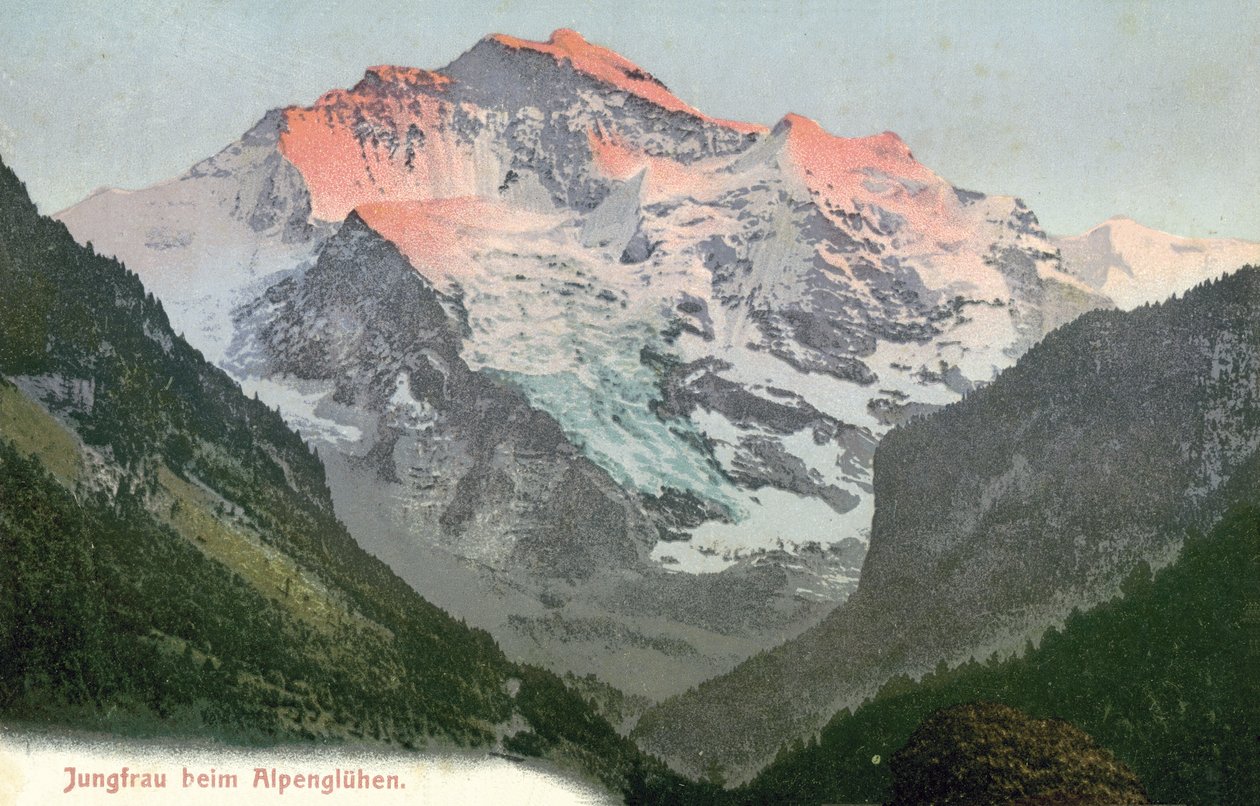 Alpenglühen, Jungfrau, Schweiz von Photographer Swiss