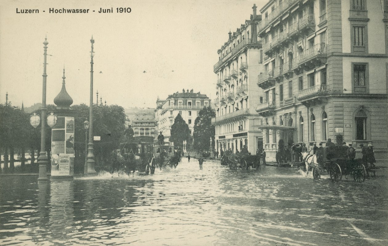 Überschwemmungen, Luzern, Schweiz von Photographer Swiss