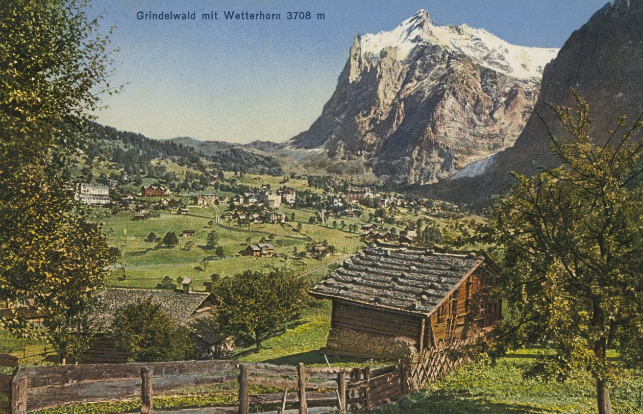 Grindelwald und Wetterhorn, Schweiz von Photographer Swiss