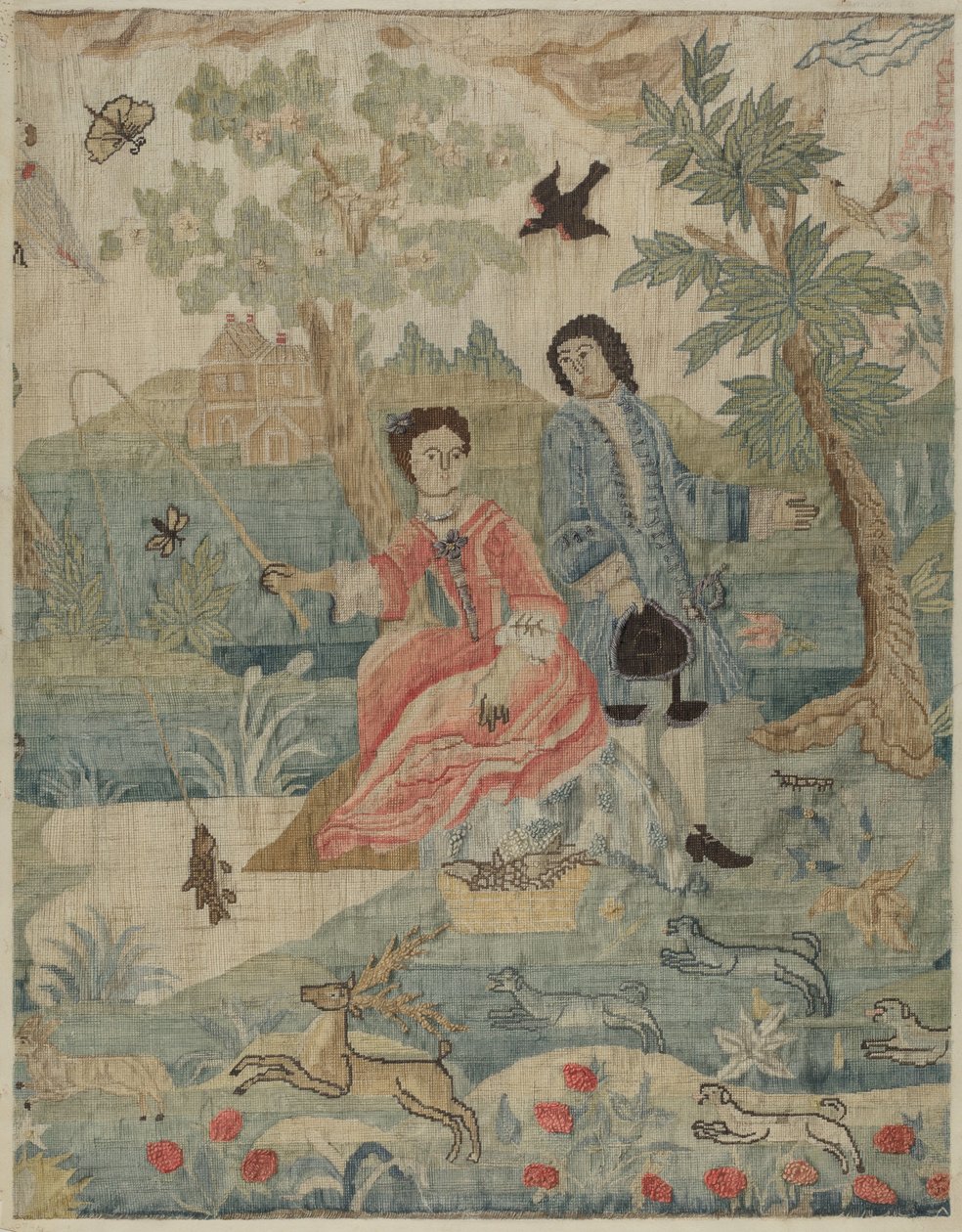 Petit Point Stickerei von Phyllis Dorr