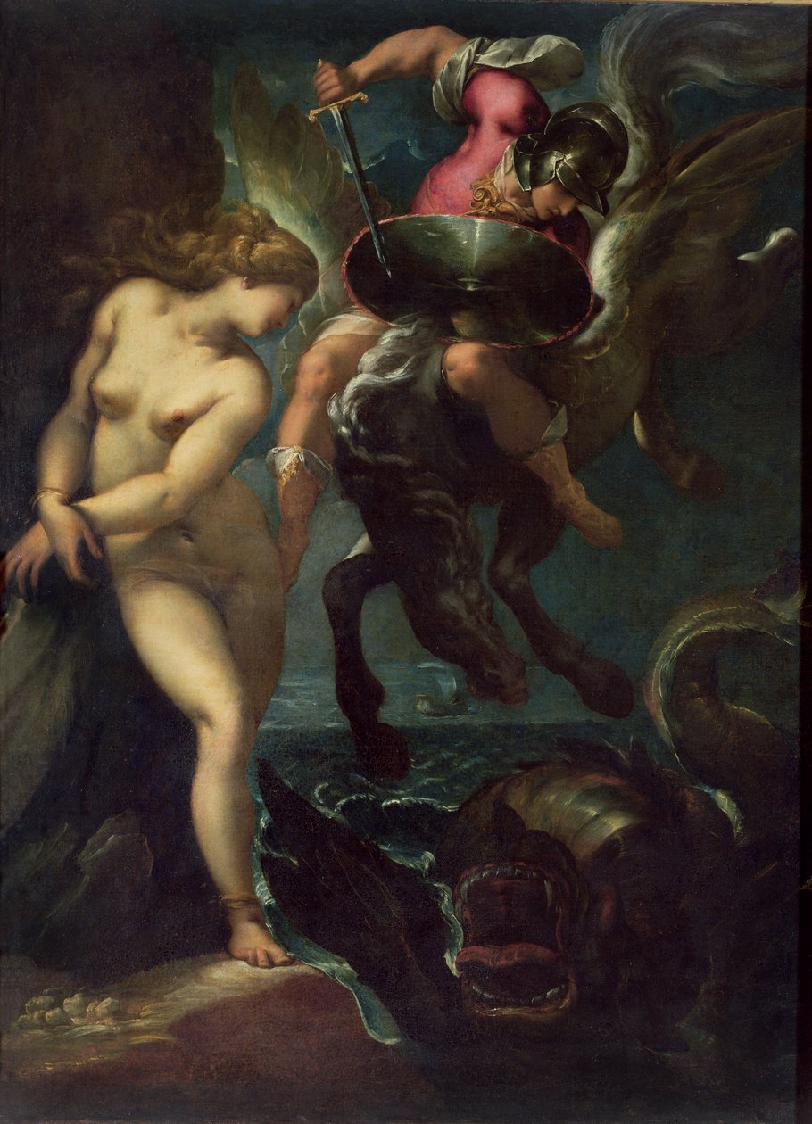 Perseus und Andromeda, ca. 1610 von Pier Francesco Morazzone