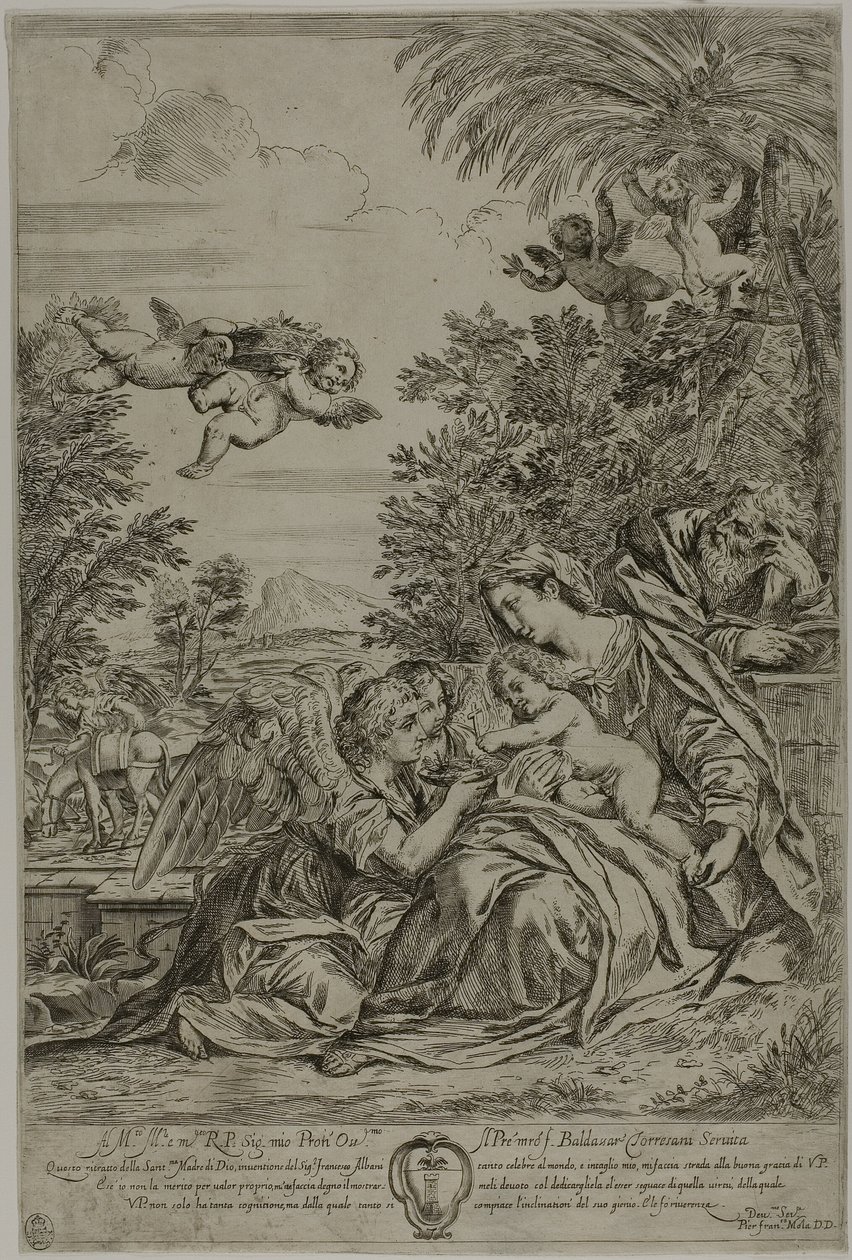 Flucht nach Ägypten von Pier Francesco Mola